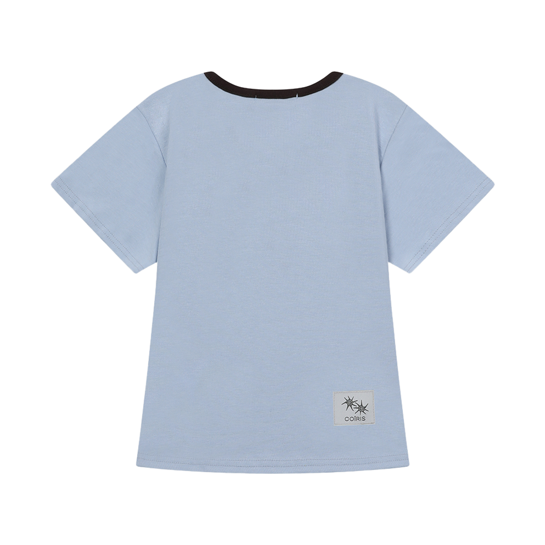 코이리스 로라 스몰 로고 배색 유넥 반팔티 소라(Coiris Rora Small Logo U-Neck Half T Sora) - 2