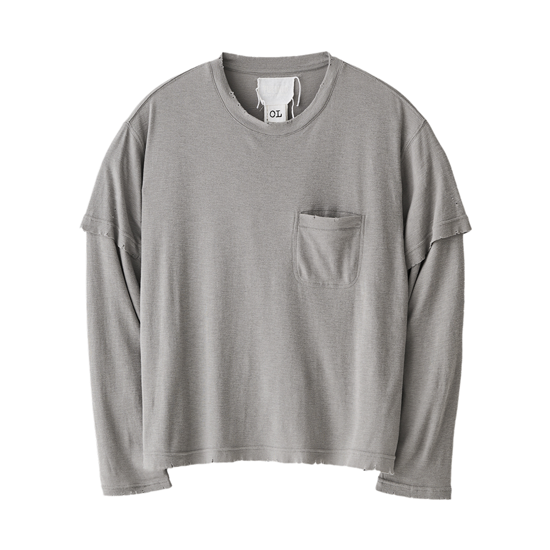 투위드 젠 포켓롱슬리브 스톤(Tuewid Zen Pocket Longsleeve In Stone)