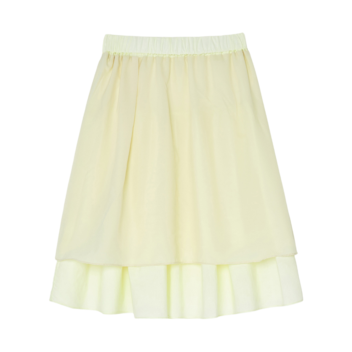 아이썸머리 블룸 레이스 미디 스커트 노랑(Bloom lace skirt -Yellow) - 2