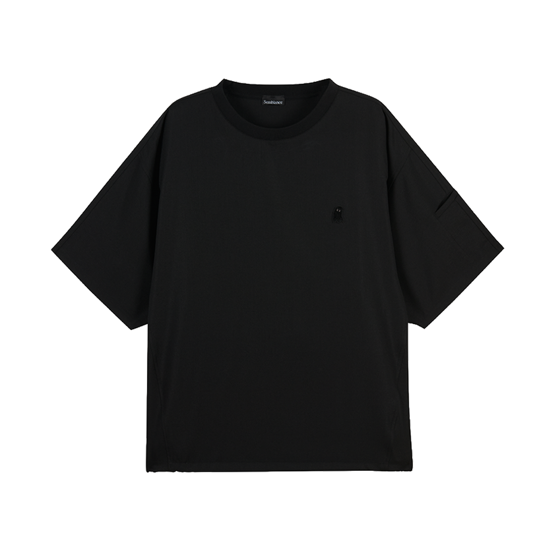 ZI2TS827BK ZIOSONGZIO SEMBLANCE Woven Dolman T-Shirt Black