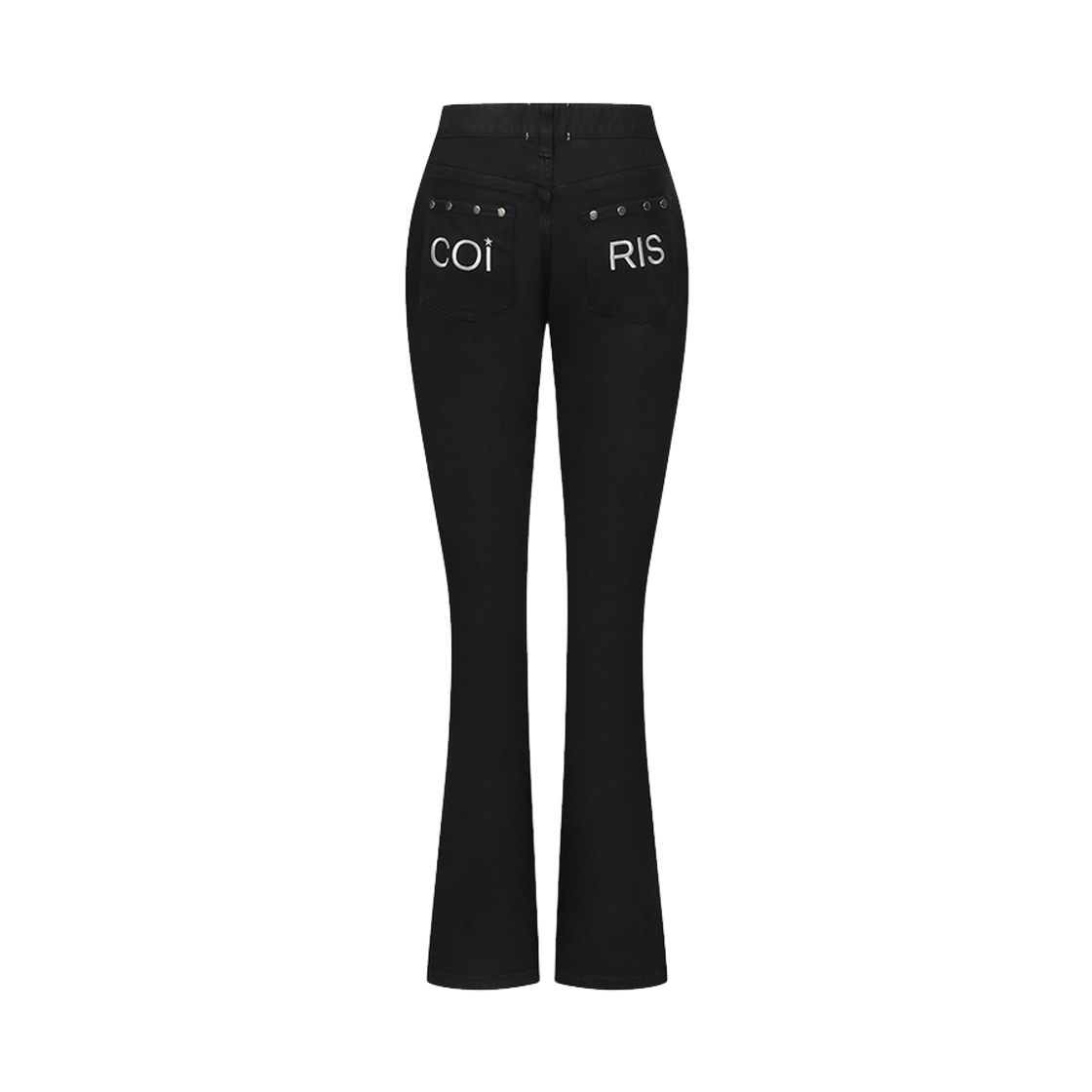 코이리스 셀릭 리벳 포인트 부츠컷 팬츠 블랙(Coiris Selic Rivet Point Boots Cut Pants Black) - 2