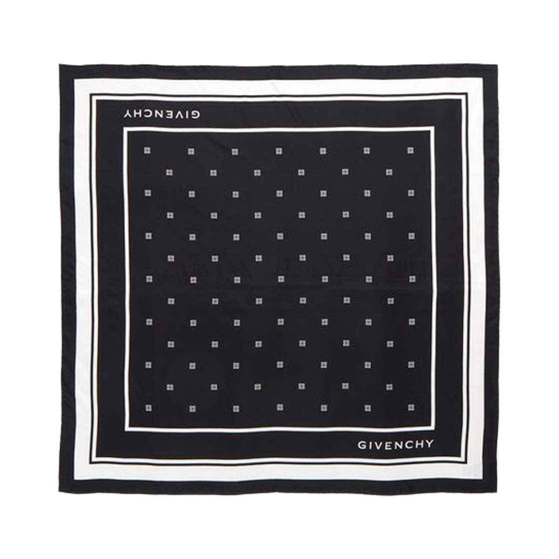 지방시 실크 스카프 블랙(Givenchy Silk Scarf Black)