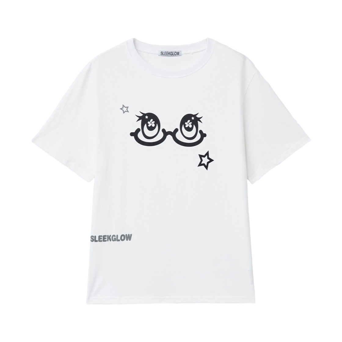 슬릭글로우 팝 아이즈 티셔츠 블랙(SLEEKGLOW Pop Eyes T-shirt Black)