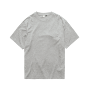 Polyteru Slash Cut T-Shirt Melange Gray