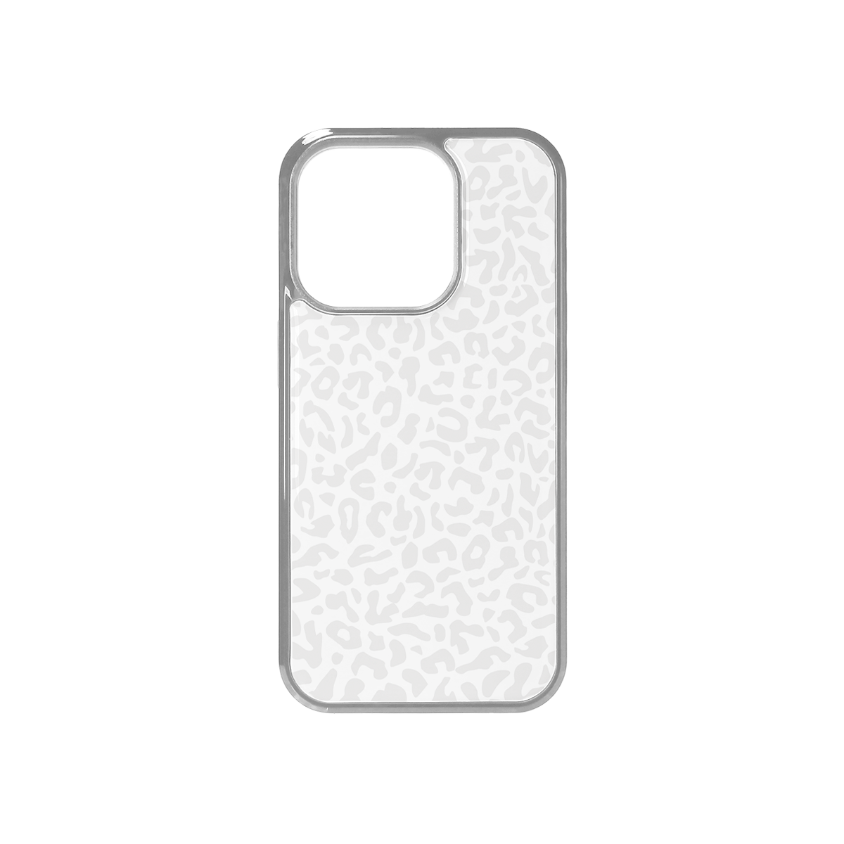 속담 레오파드 실버 글라스 범퍼 폰케이스(SOKDAM leopard silver glass bumper case)