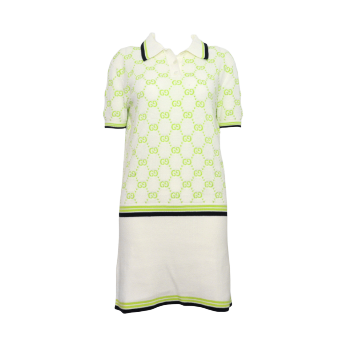 IT27VE9I99IG Gucci GG Logo Stripe Dress