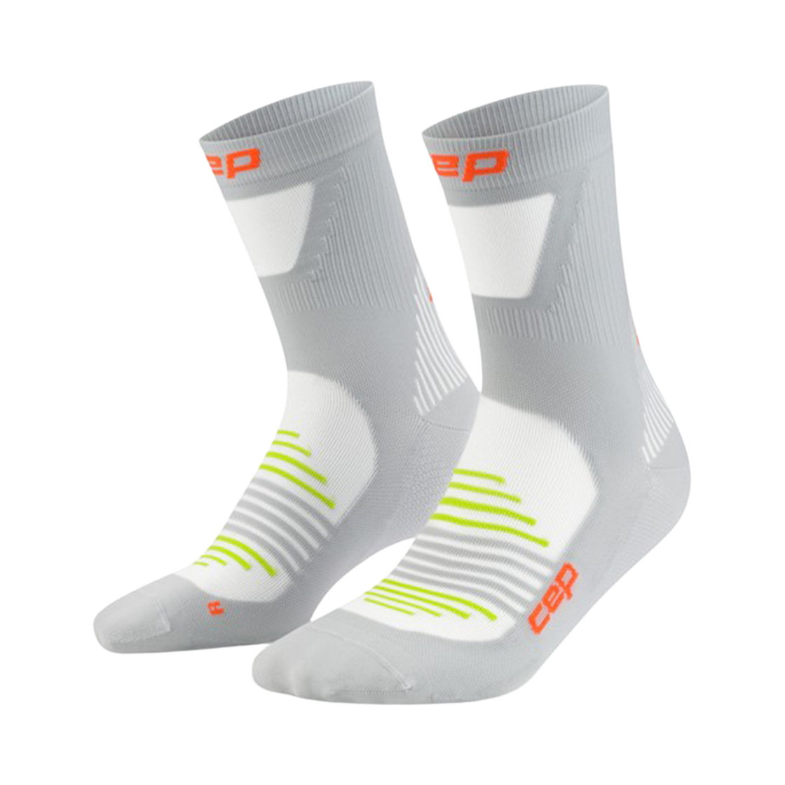 CEP 프로 런 울트라라이트 미드컷 삭스 그레이 여성용(CEP Pro Run Ultralight Socks Mid Cut Grey Women's)