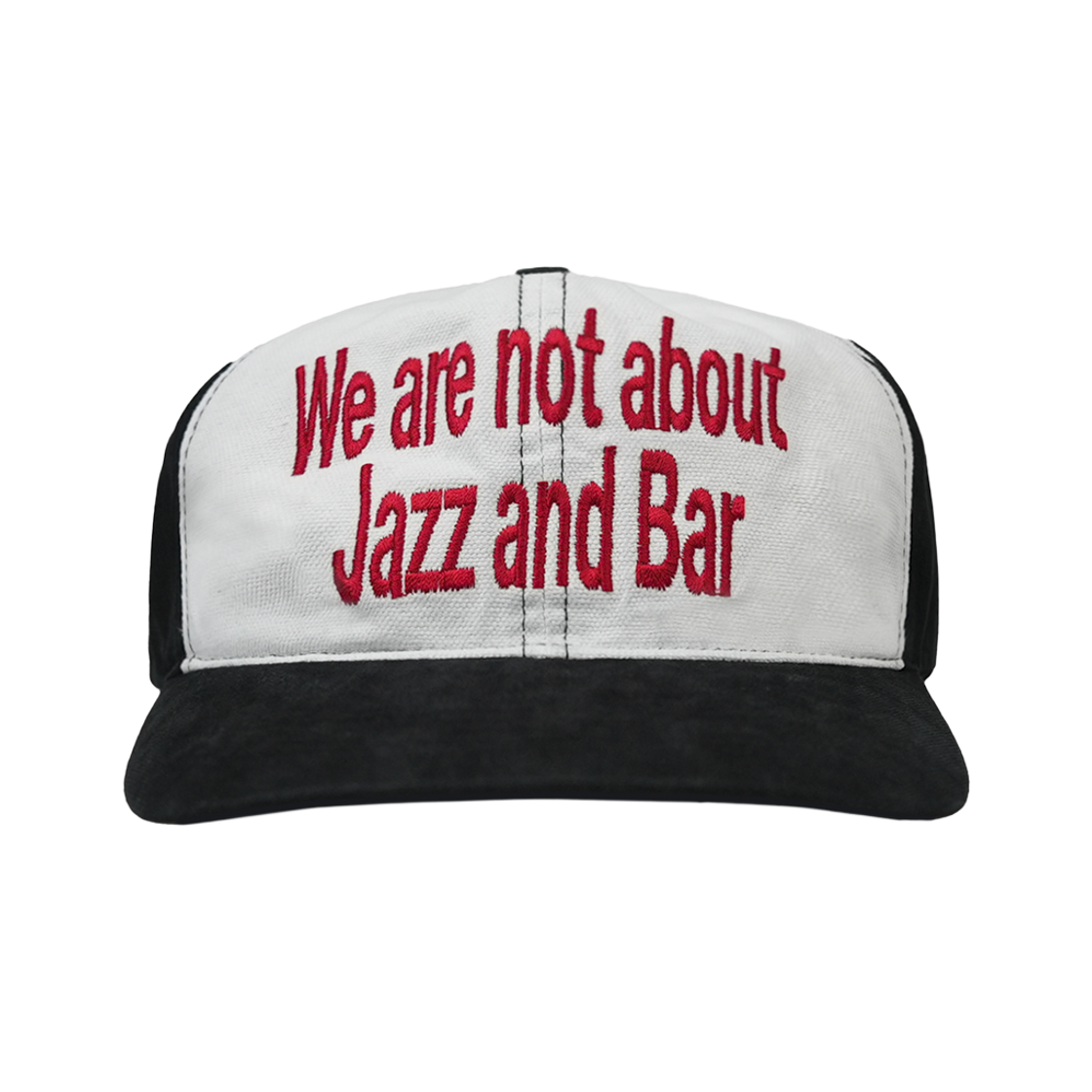 재즈앤바 워시드 로고 캡 블랙화이트(JAZZANDBAR WNJB Washed Logo Cap BlackWhite) - 1