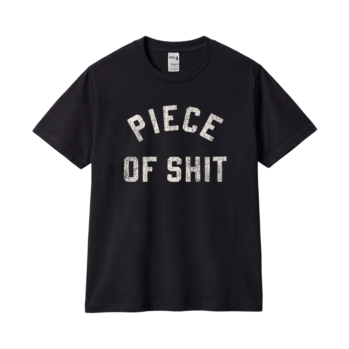 길단 x 빈티지 컬렉션 PIECE OF SHIT 티셔츠 블랙(GILDAN x Vintage Collection PIECE OF SHIT T-Shirt Black)