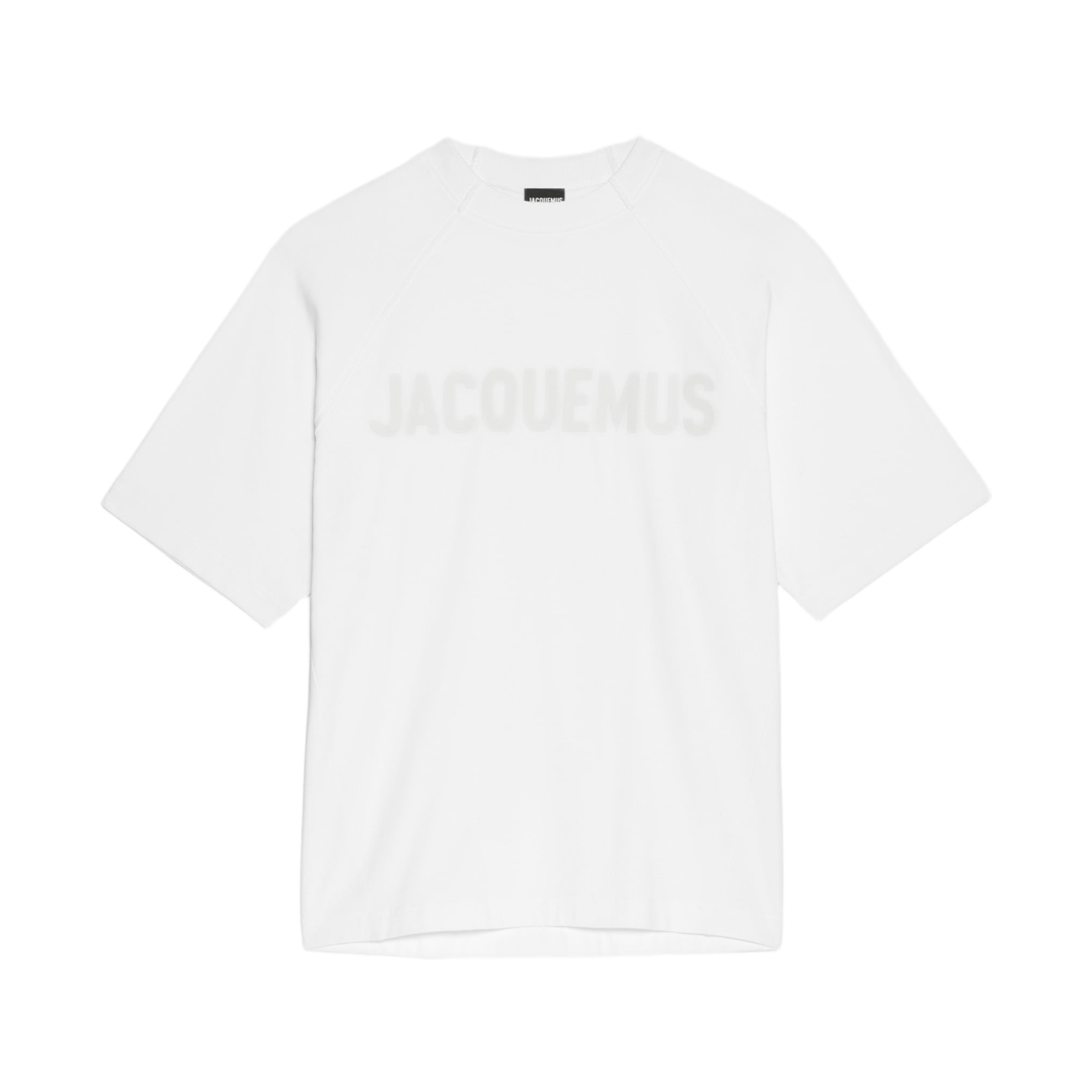 자크뮈스 더 타이포 래글런 로고 티셔츠 화이트(Jacquemus The Typo Raglan Logo T-Shirt White) - 1