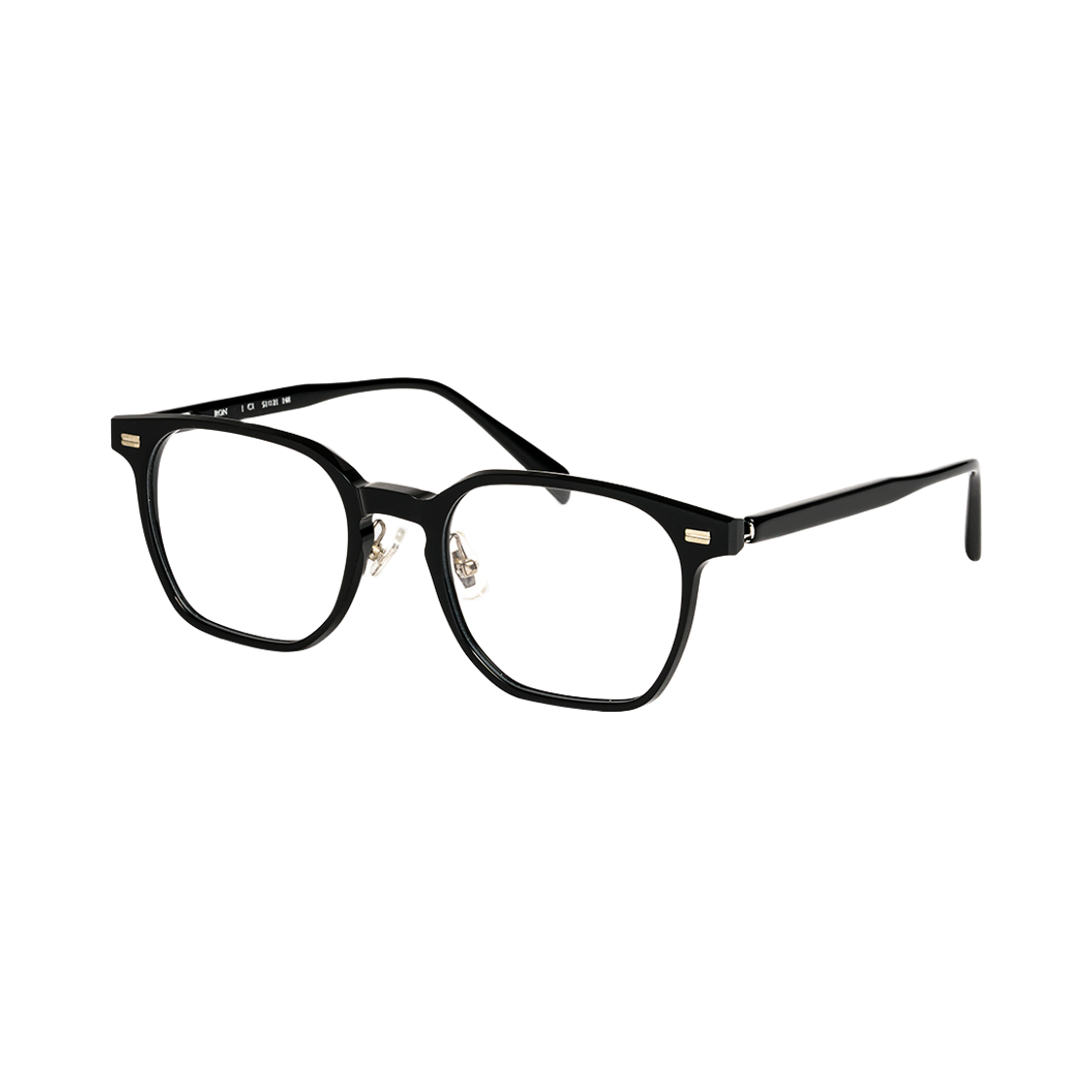테츠오아이웨어 론 안경테 C1 블랙(TETSUO EYEWEAR Ron C1 Black) - 2