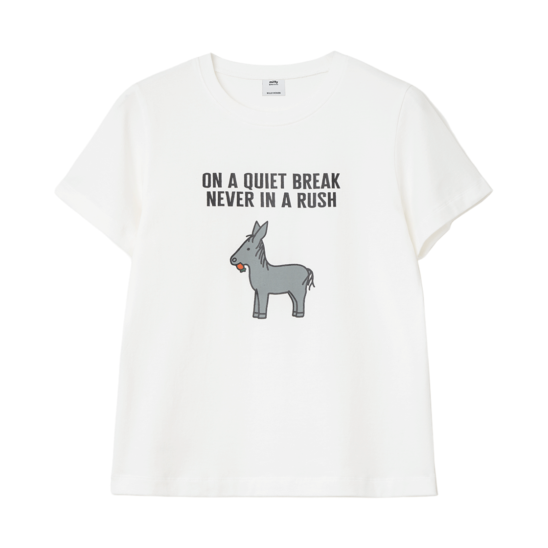 밀로 우먼 x 미피 캐롯 클럽 티셔츠 아이보리(MILLO WOMEN x miffy Carrot Club T-Shirt Ivory)