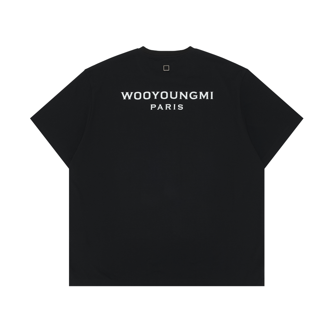W243TS07708B Wooyoungmi Cotton Back Logo T-shirt Black - 24FW