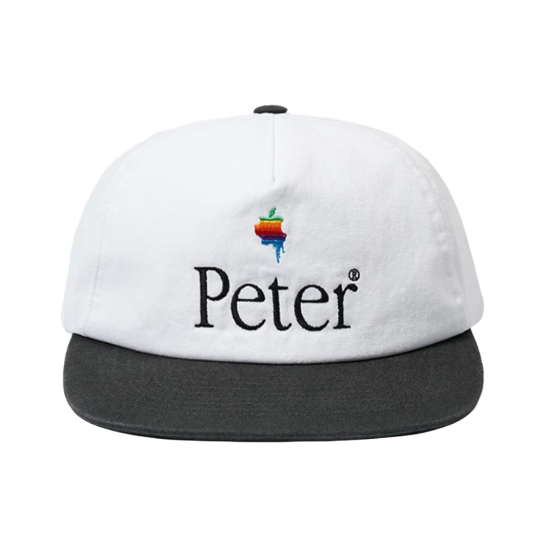 마이 네임 이즈 피터 5 패널 패플 캡 화이트 차콜(My Name is Peter 5-Panel Papple Cap White Charcoal)