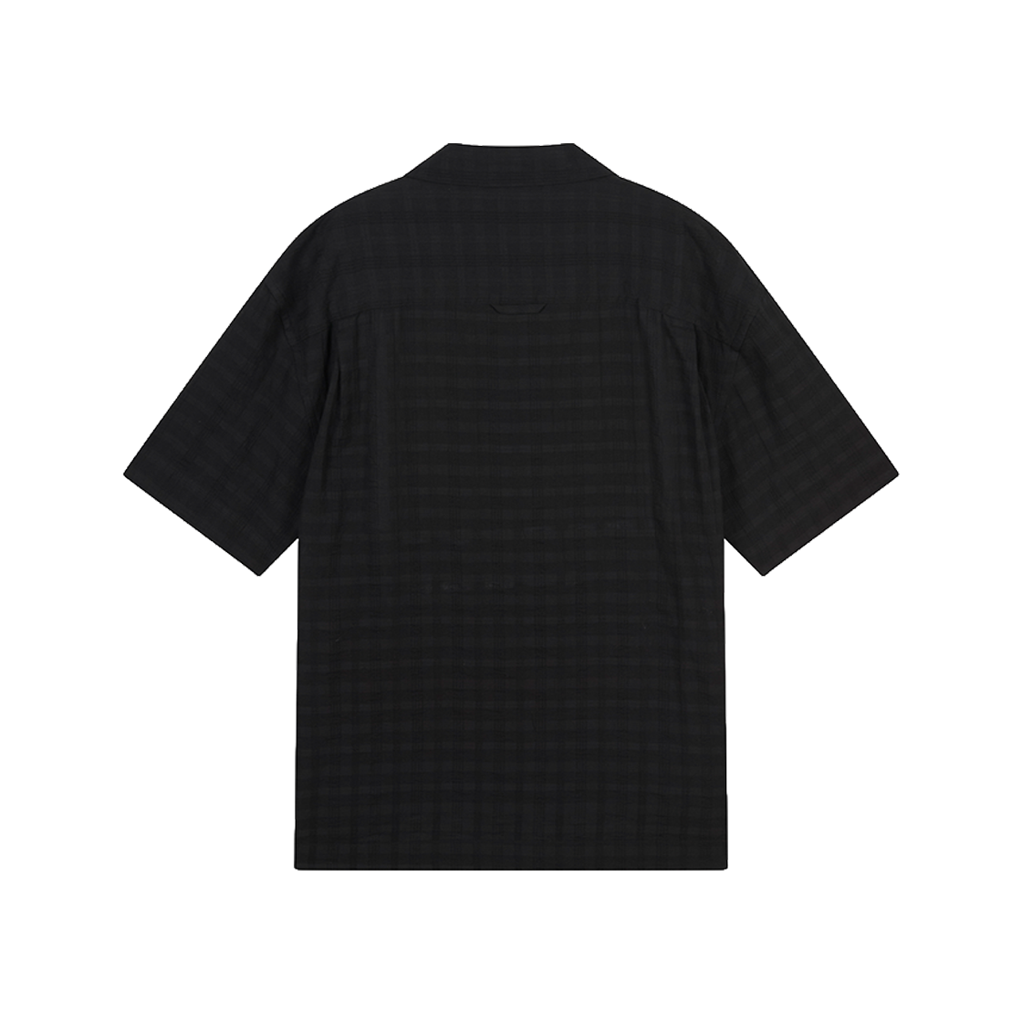 지오송지오 체크 오픈 카라 하프 셔츠 블랙 ZI3SH313BK(ZIOSONGZIO Check Open Collar Half Shirt Black) - 2