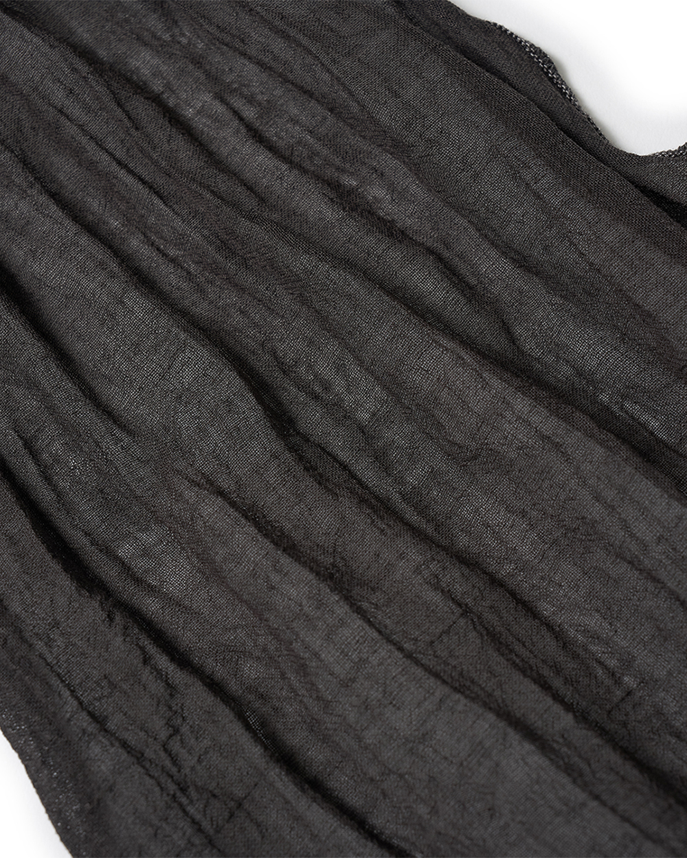 선데이세레머니 내추럴 다이드 네커치프 - 딥 차콜(SUNDAY CEREMONY Natural Dyed Neckerchief - Deep Charcoal) - 4