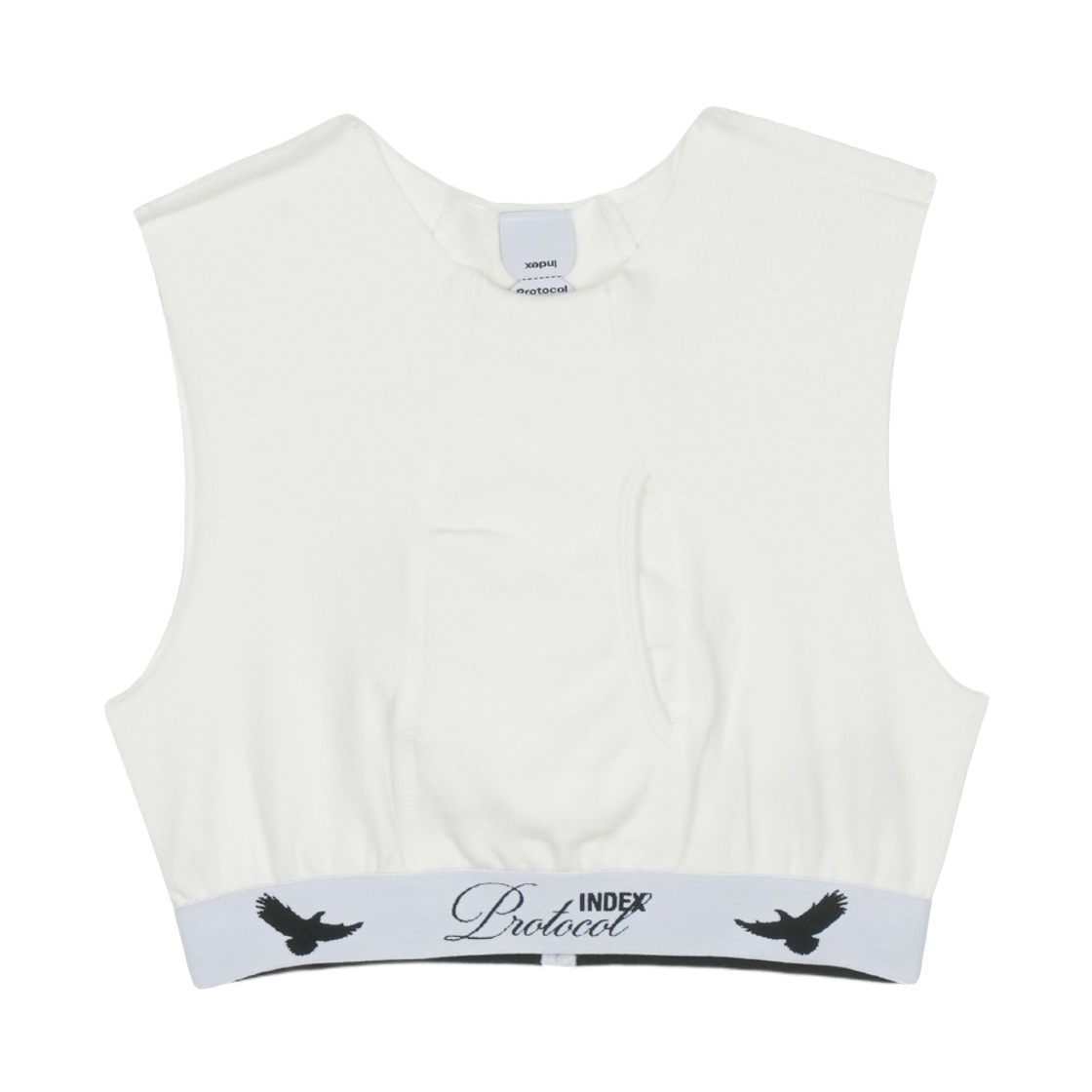 프로토콜 인덱스 업사이드 다운 트렁크 탑 화이트(Protocol Index Upside Down Trunk Top White)