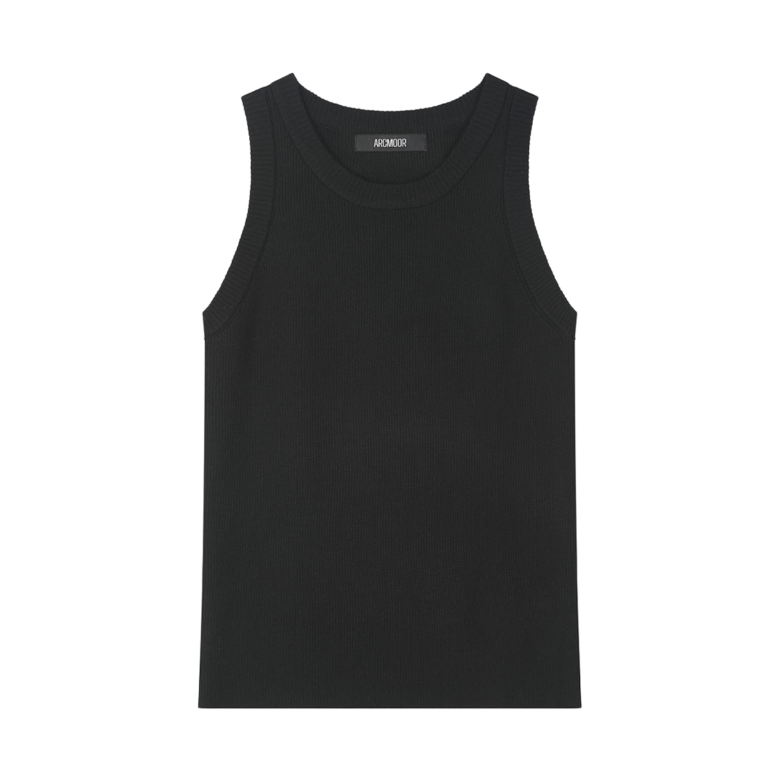 아크무어 덴스 니트 탱크 슬리브리스 블랙(ARCMOOR Dense Knit Tank Sleeveless Black)