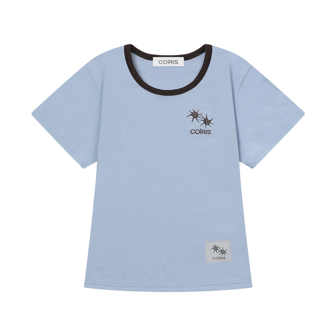 C-P00000HA Coiris Rora Small Logo U-Neck Half T Sora
