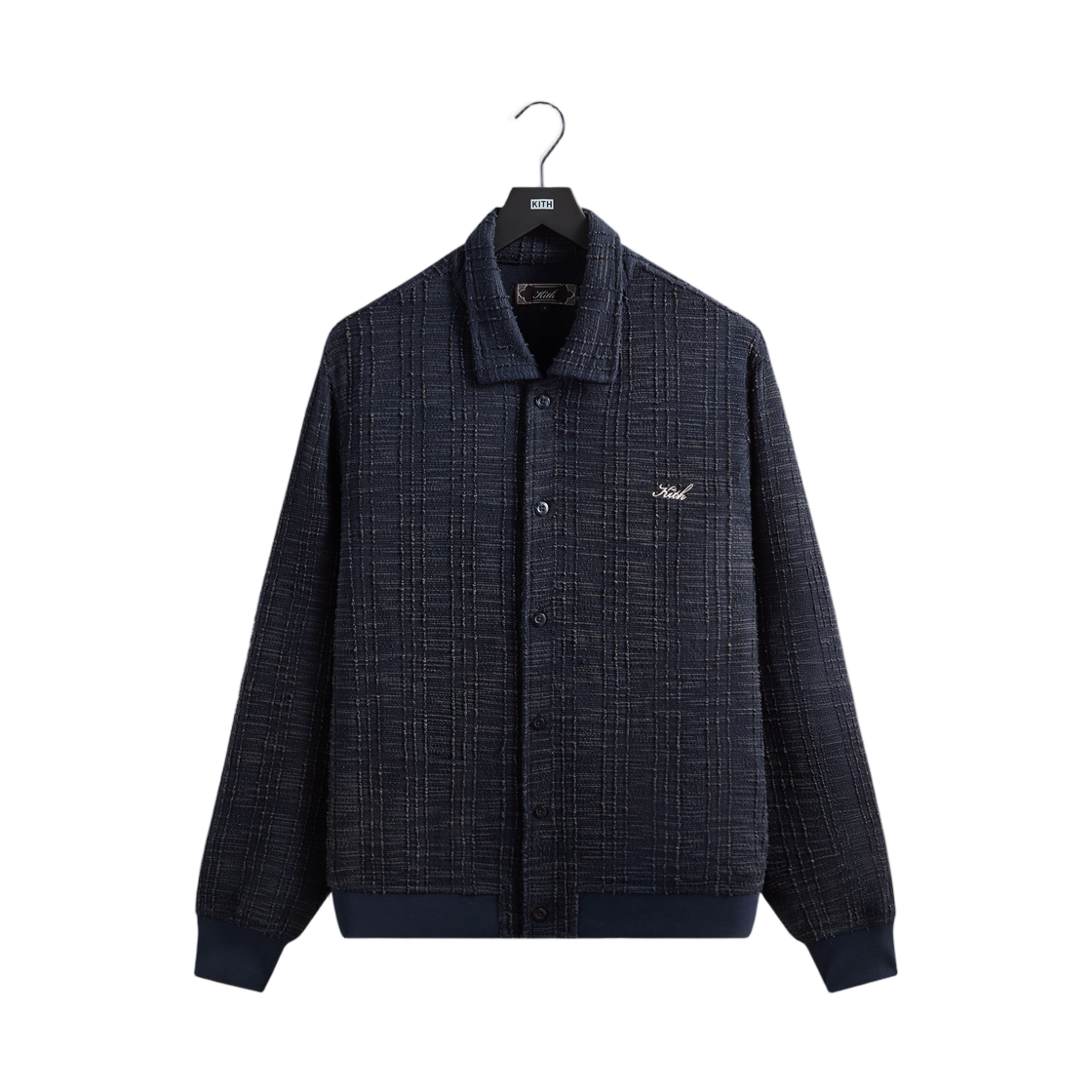 키스 하이 트위스트 트위드 리스 가디건 녹터널(Kith High Twist Tweed Rhys Cardigan Nocturnal) - 1