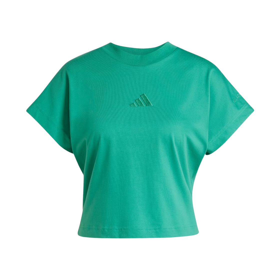 JJ1240 (W) Adidas All SZN T-Shirt Semi Court Green - KR Sizing