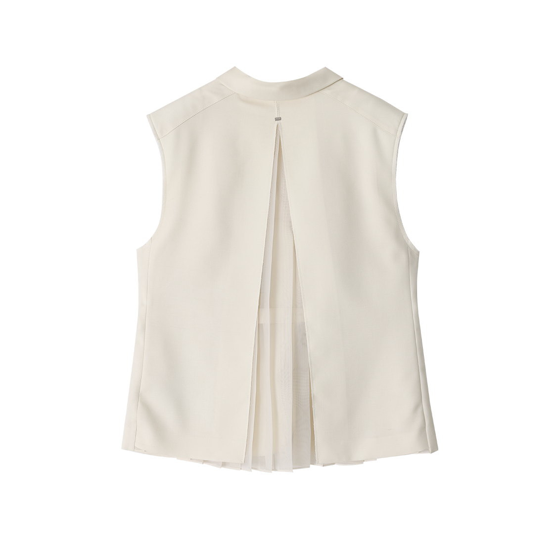 (W) 송지오 베일드 슬리브리스 자켓 아이보리((W) SONGZIO Veiled Sleeveless Jacket Ivory) - 2