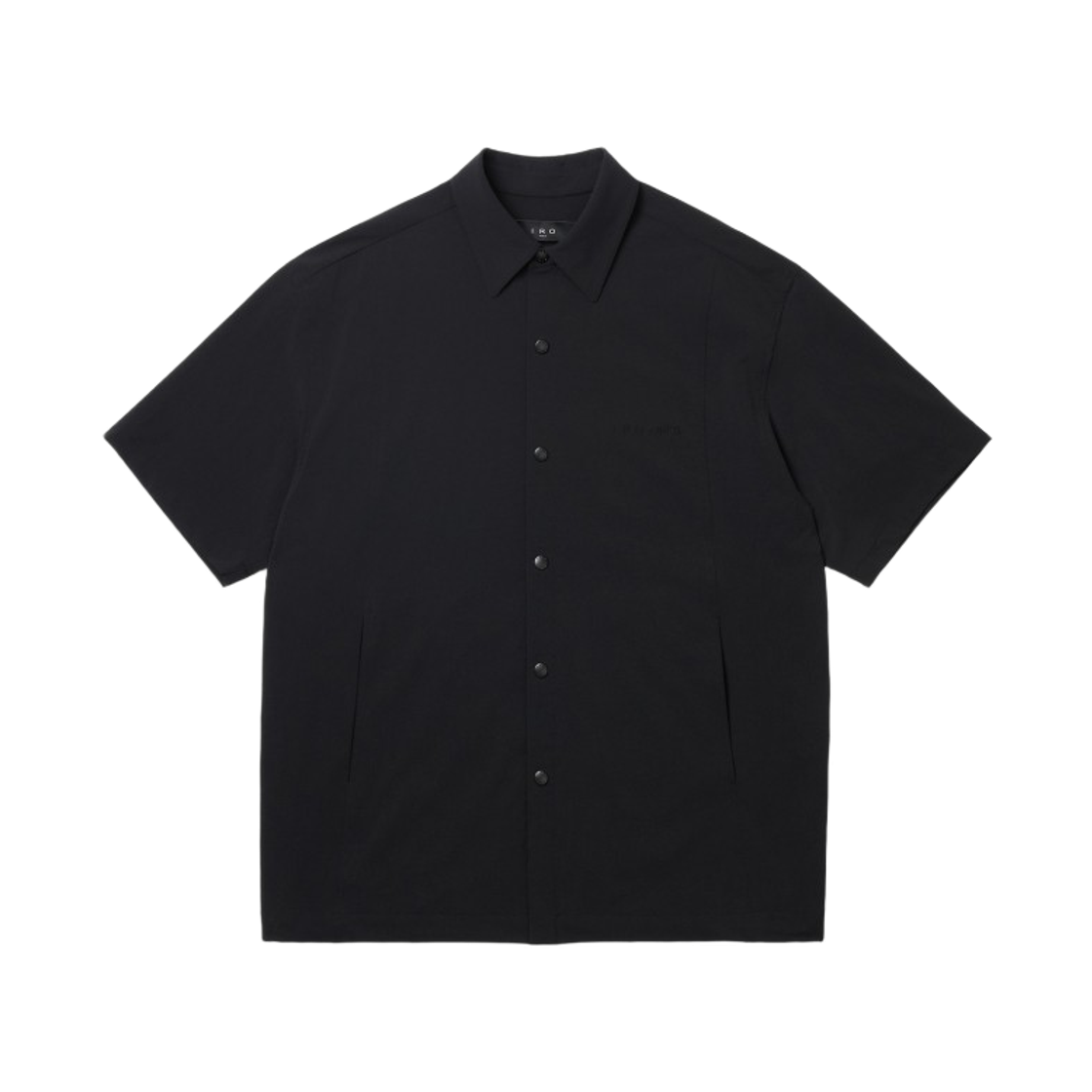 이로 온델 나일론 반팔 셔츠 블랙(Iro Ondel Nylon Short-Sleeve Shirt Black) - 2