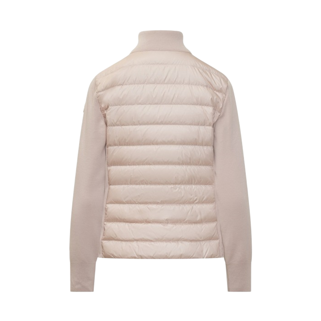 (W) 몽클레르 패딩 울 집업 가디건 라이트 핑크 - 25SS((W) Moncler Padded Wool Zip-Up Cardigan Light Pink - 25SS) - 2