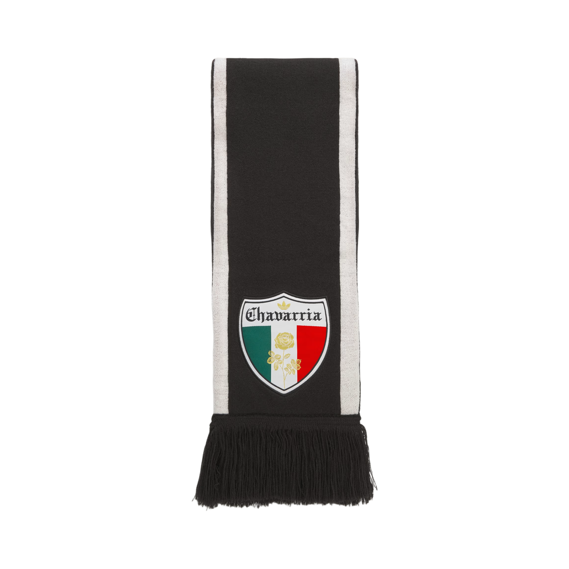 KU1345 Adidas x Willy Chavarria Soccer Scarf Black Better Scarlet