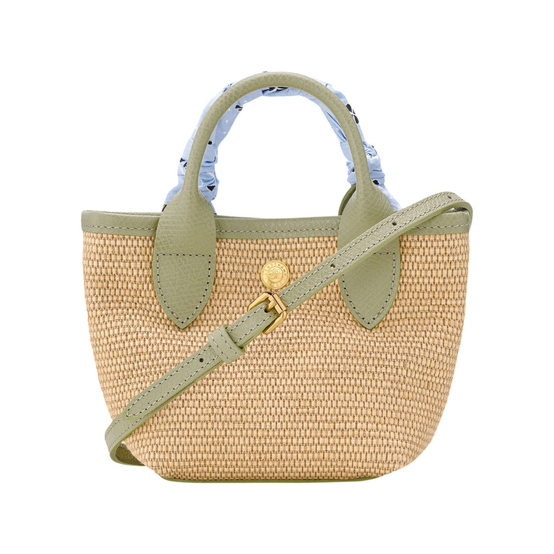 롱샴 르 플리아쥬 컬렉션 XS 베스킷 백 아몬드 그린(Longchamp Le Pliage Collection XS Basket Bag Almond Green) - 2