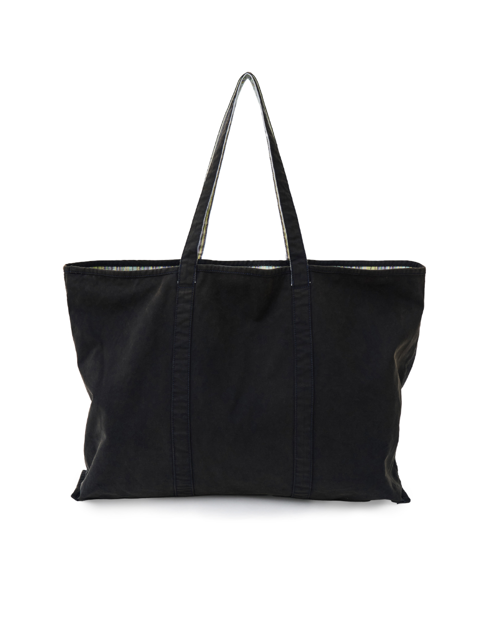 [예약 배송] 선데이세레머니 빈티지 스트라이프 리버시블 토트백 - 블랙([예약 배송] SUNDAY CEREMONY Vintage Stripe Reversible Tote Bag - Black) - 2