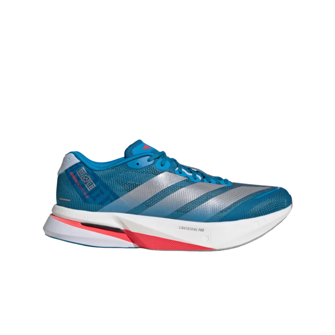 JR4868 Adidas Adizero Boston 13 Solar Blue Silver Metallic