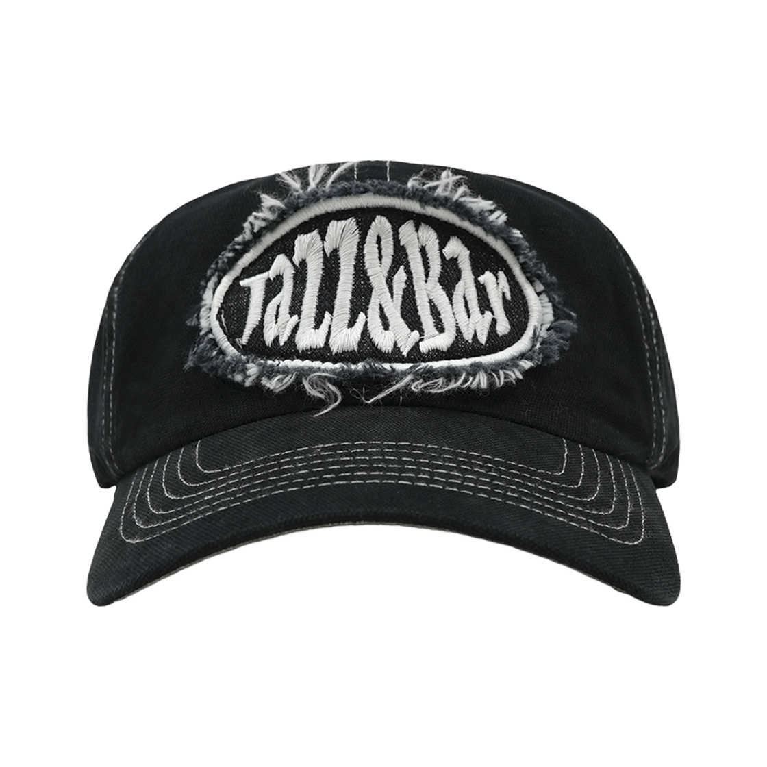 KR00002 JAZZANDBAR 6P Denim Patch Logo Cap CamoBlack