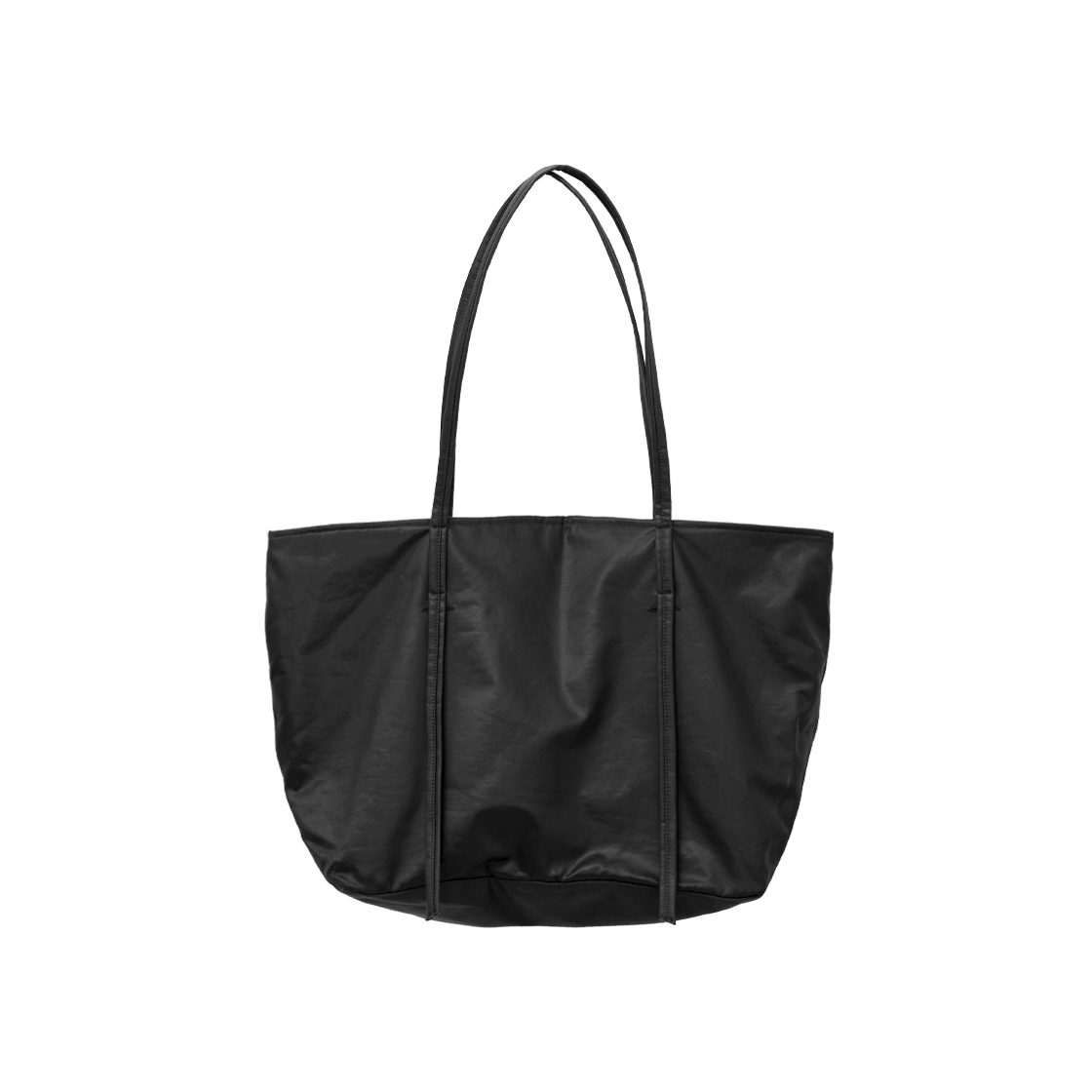 폴리테루 쇼퍼 토트백 코티드 블랙(Polyteru Shopper Tote Bag Coated Black)