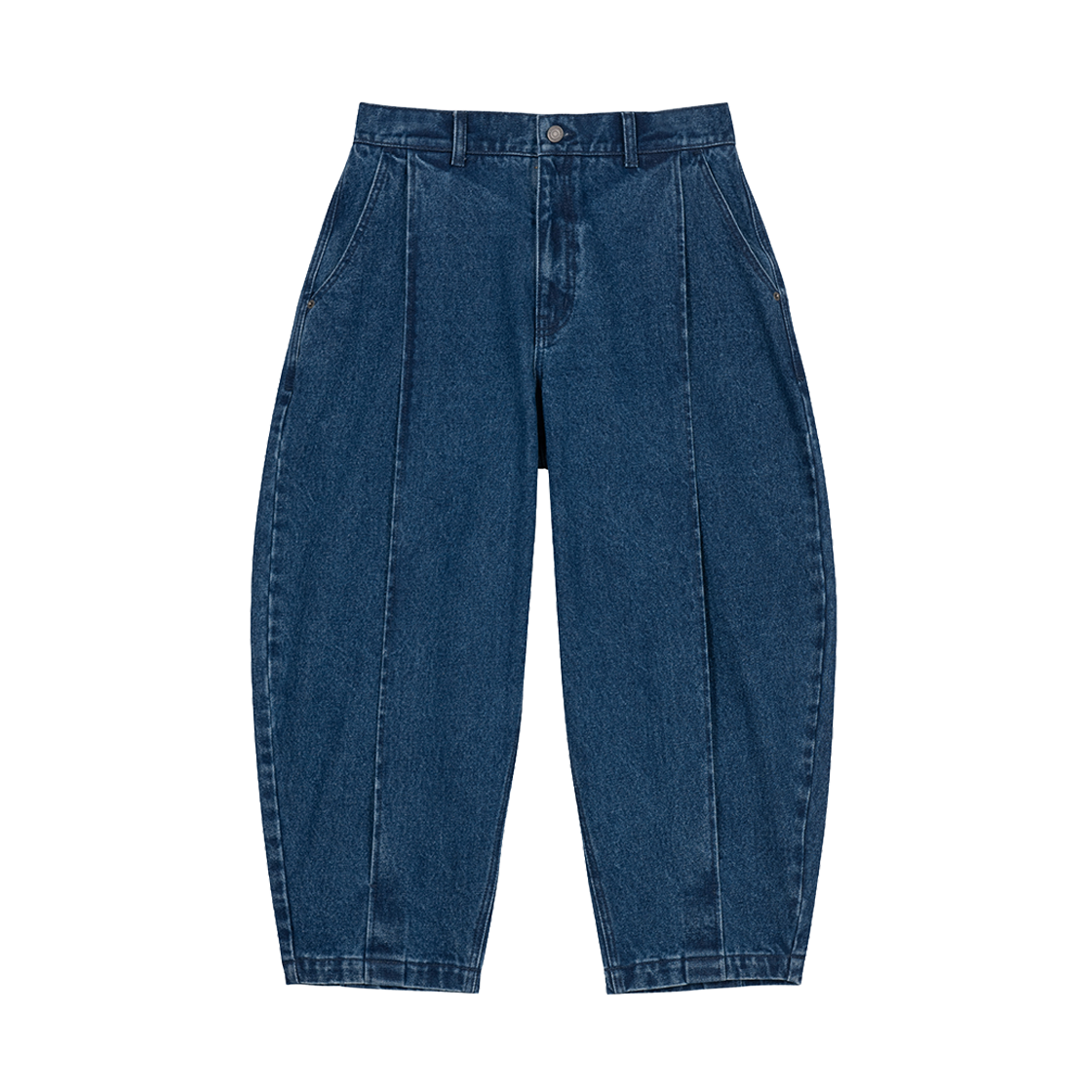 ZI2PT239BL ZIOSONGZIO Volume Cocoon Denim Pants Blue