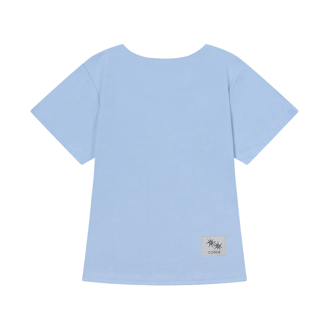 코이리스 로라 스몰 로고 배색 유넥 반팔티 블루(Coiris Rora Small Logo U-Neck Half T Blue) - 2