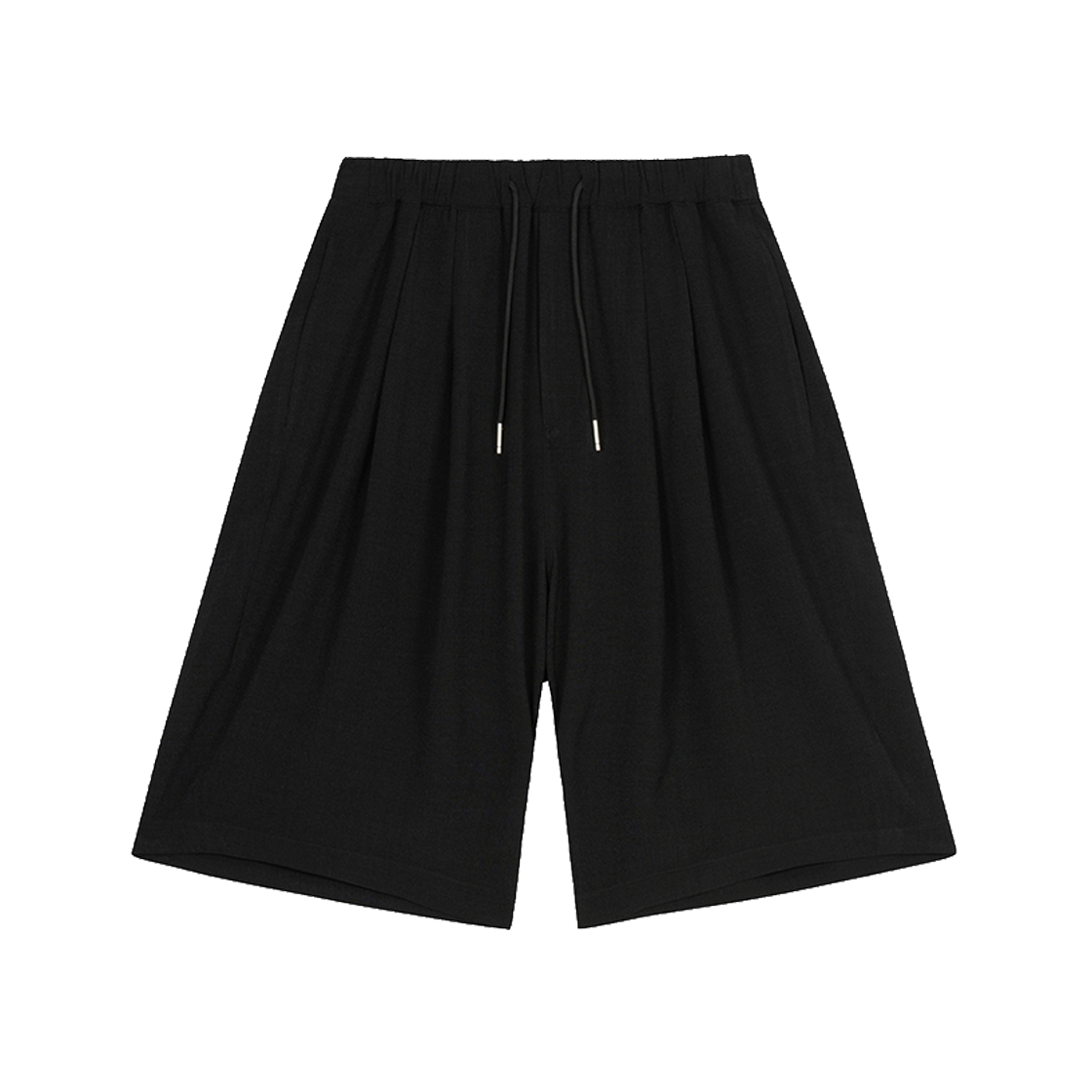 ZI3PT386BK ZIOSONGZIO Wide Fold Crop Pants Black