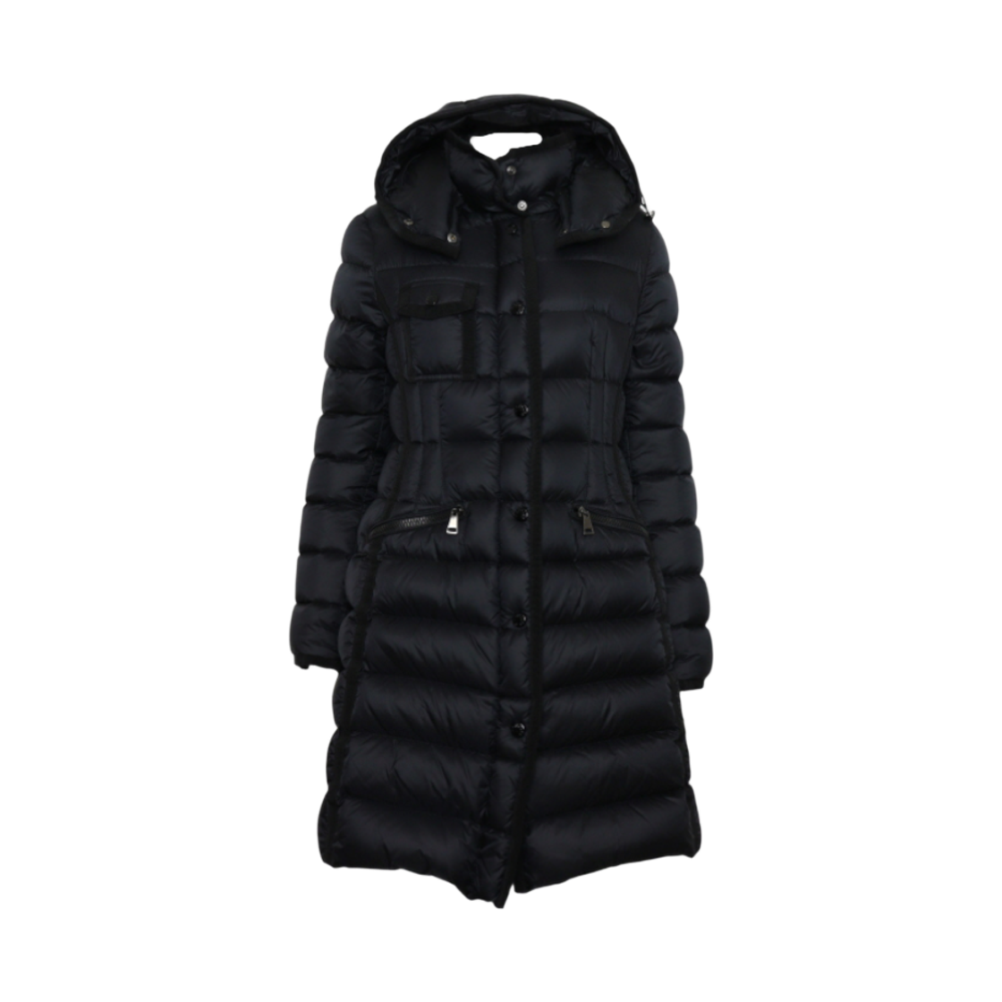 몽클레르 블랙 헤르민 다운 여성 롱패딩 자켓aa64317(Moncler Black Hermine Women Long Down Jacket) - 1