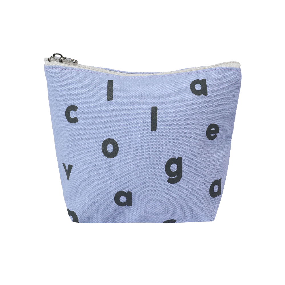 꼴라주바캉스 로고 알파벳 컬러 파우치 블루(COLLAGEVACANCE Logo Alphabet Color Pouch Blue)