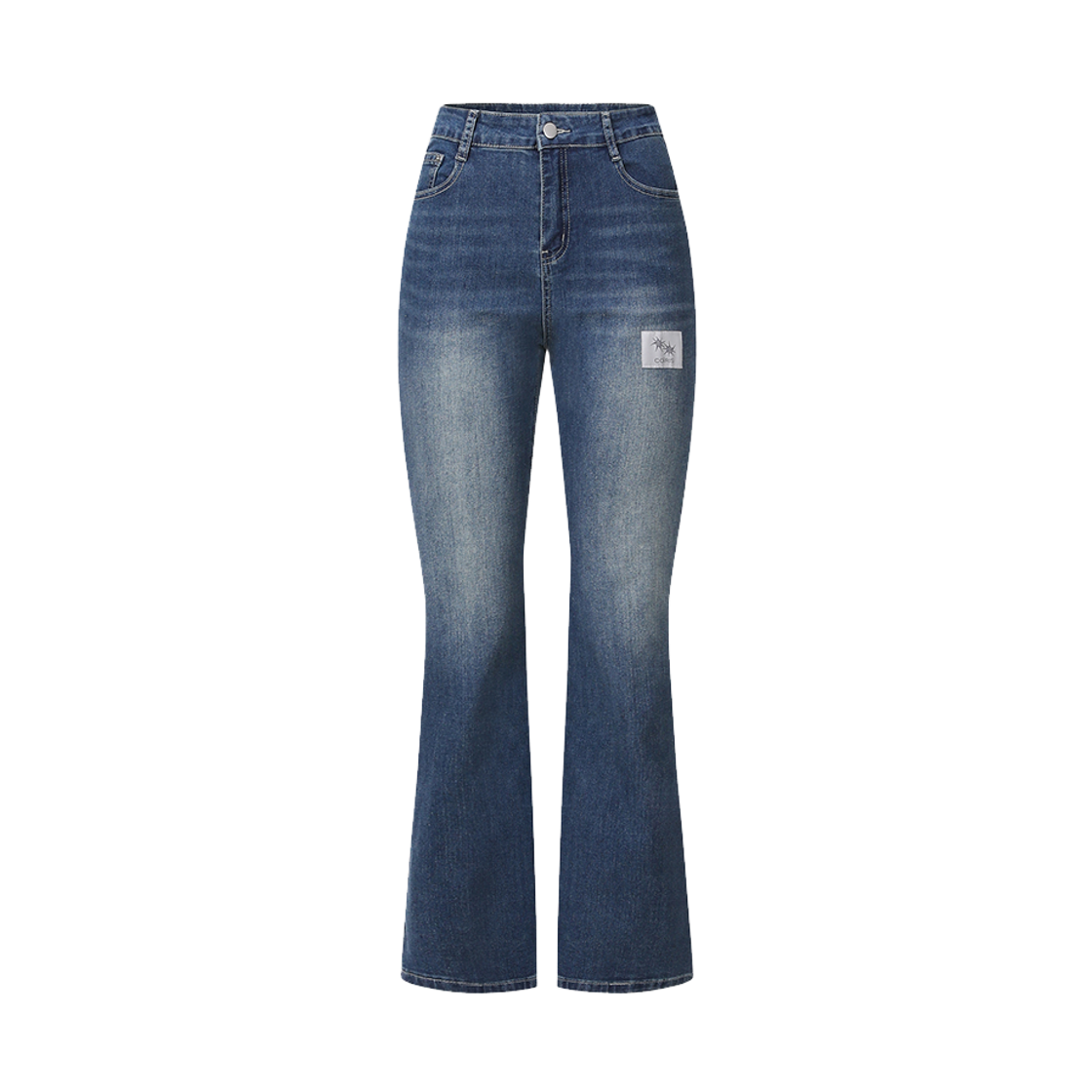 C-P00000BD Coiris Liora Boots Cut Denim Pants Deep blue