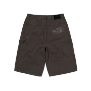 Suade Contour Double Knee Shorts Brown