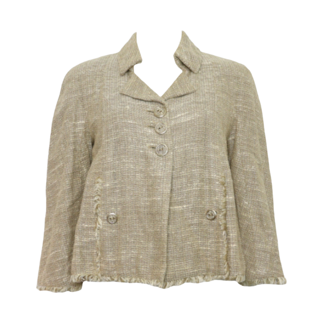 샤넬 P32818 베이지 빈티지 트위드 여성 자켓aa64356(Chanel P32818 Beige Vintage Tweed Women Jacket)