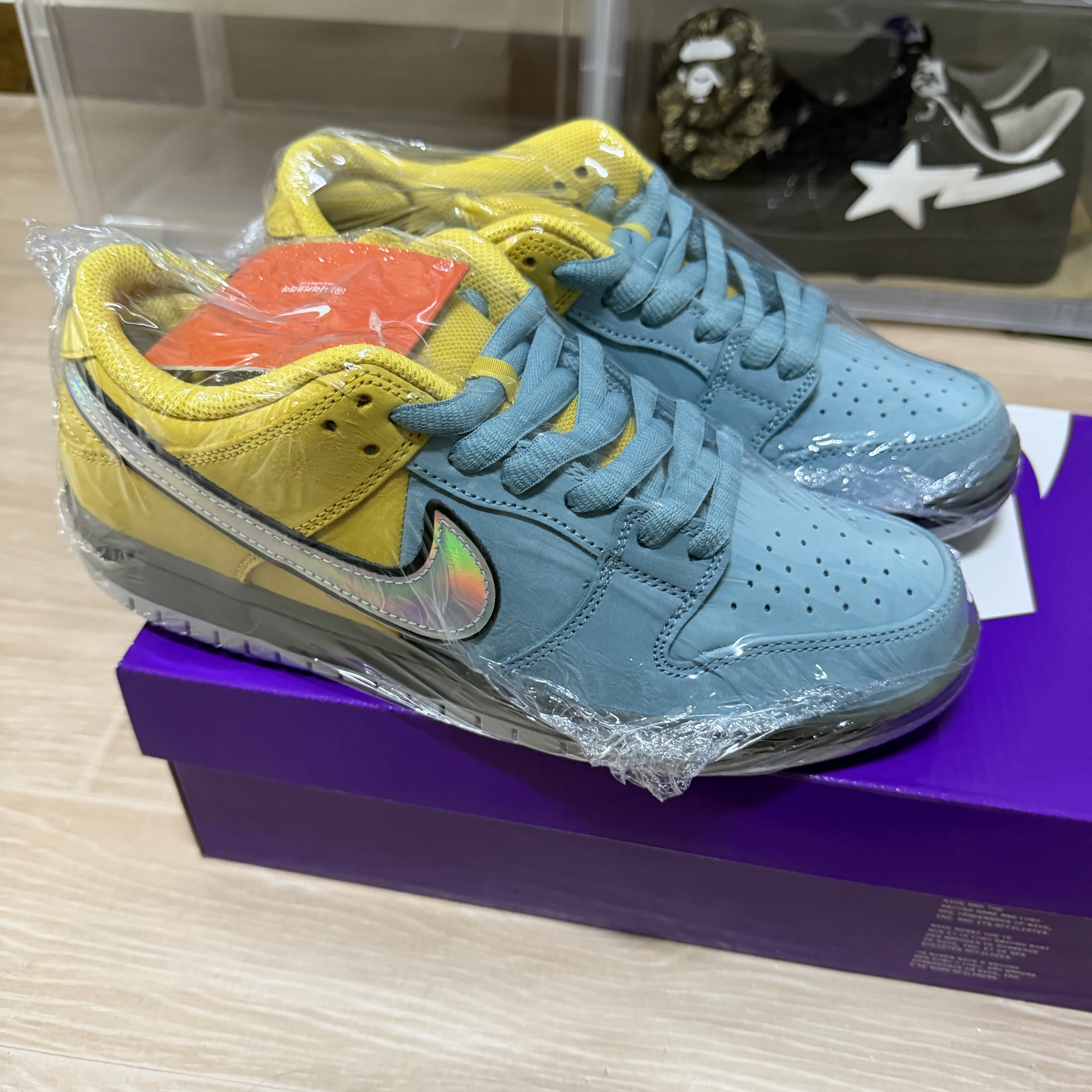 Nike SB Dunk Low Lightening and Denim Turquoise 착용 스타일 - 2