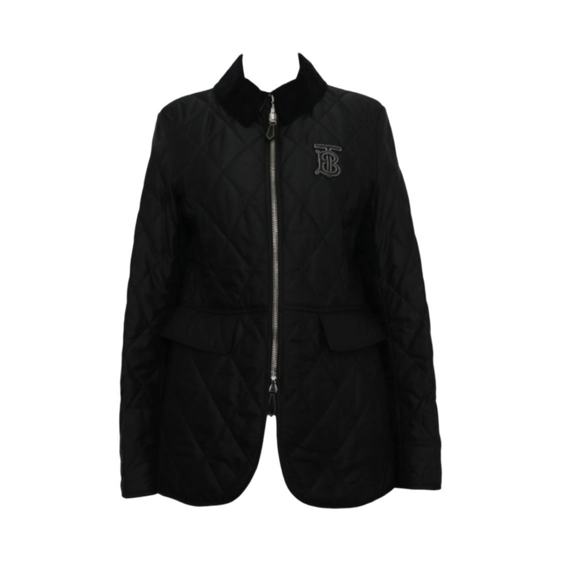 버버리 8014182 블랙 모노그램 퀼팅 여성 자켓aa60697(Burberry Black Monogram Quilted Ongar Women's Jacket)