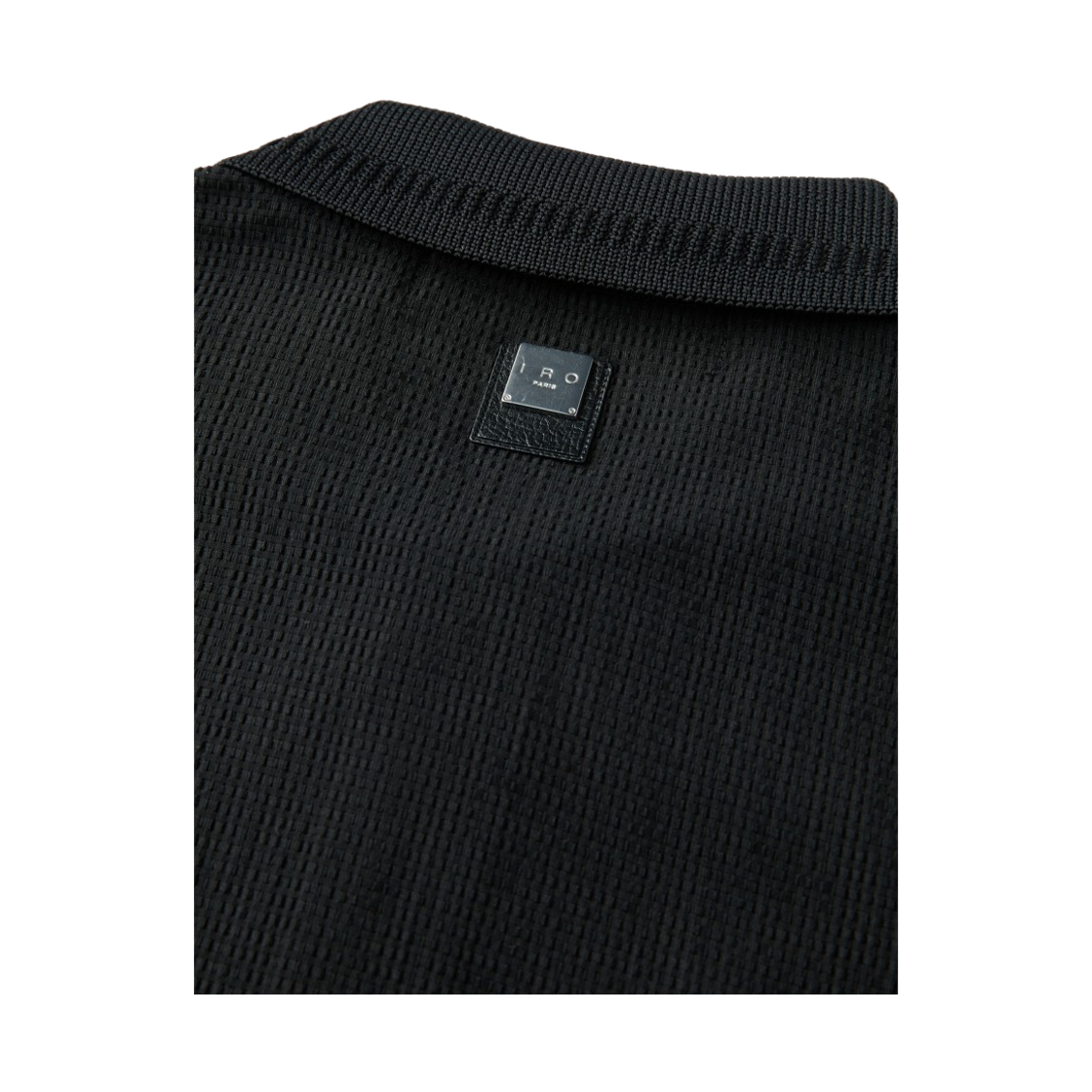 이로 온드라 시어서커 카라 반팔 티셔츠 블랙(Iro Ondra Seersucker Collar Short-Sleeve T-Shirt Black) - 5