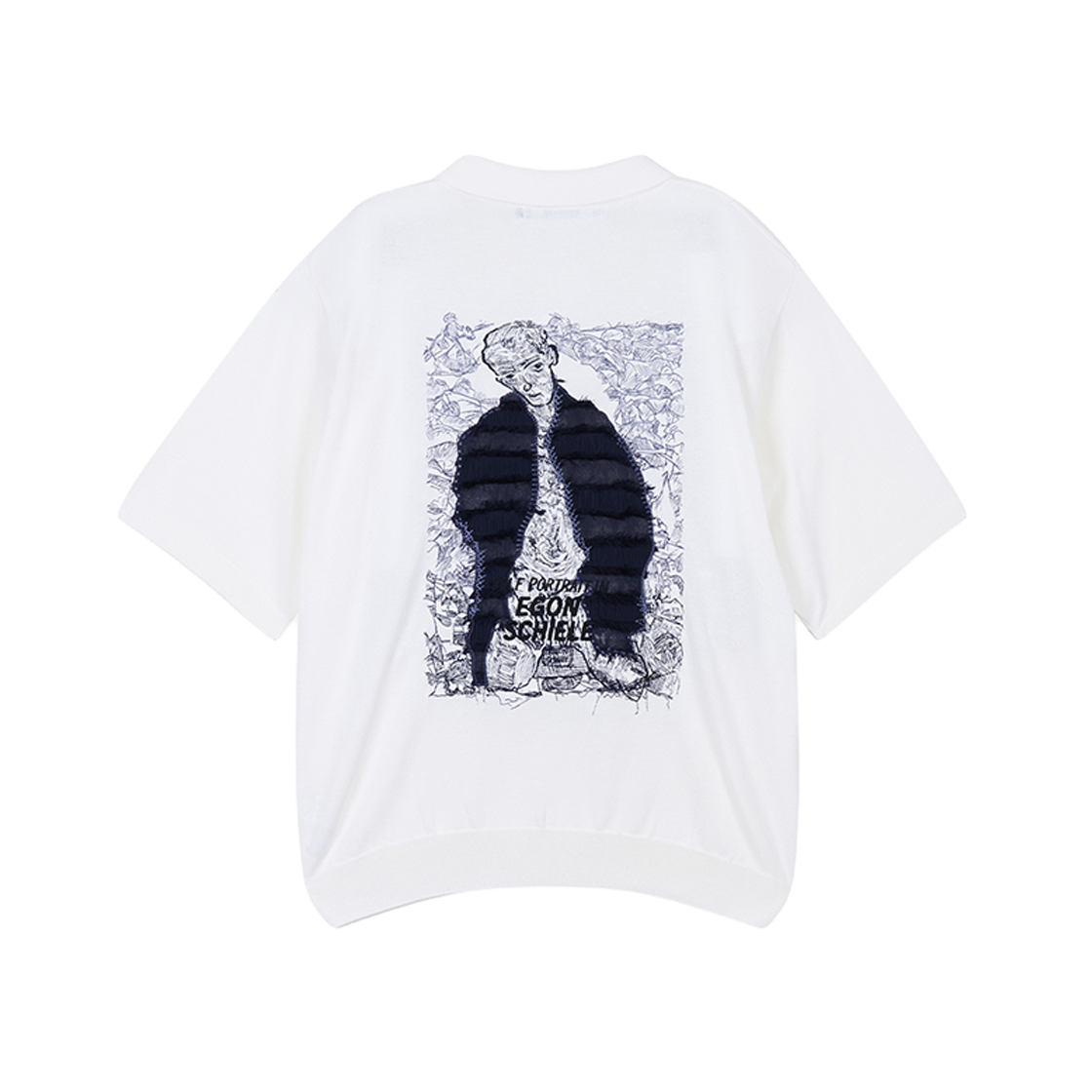 지오송지오 쉴레 포트레이트 카라 니트 아이보리 ZI3KT317IV(ZIOSONGZIO Schiele Portrait Collared Knit)