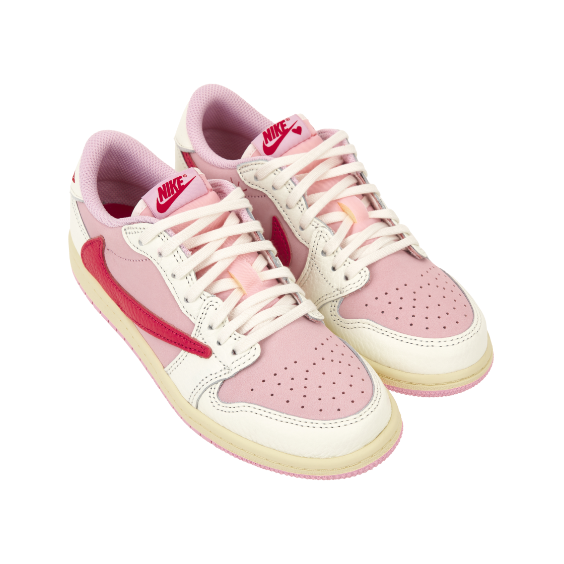 (PS) 조던 1 x 트래비스 스캇 레트로 로우 OG SP 세일 트로피컬 핑크((PS) Jordan 1 x Travis Scott Retro Low OG SP Sail Tropical Pink) - 4