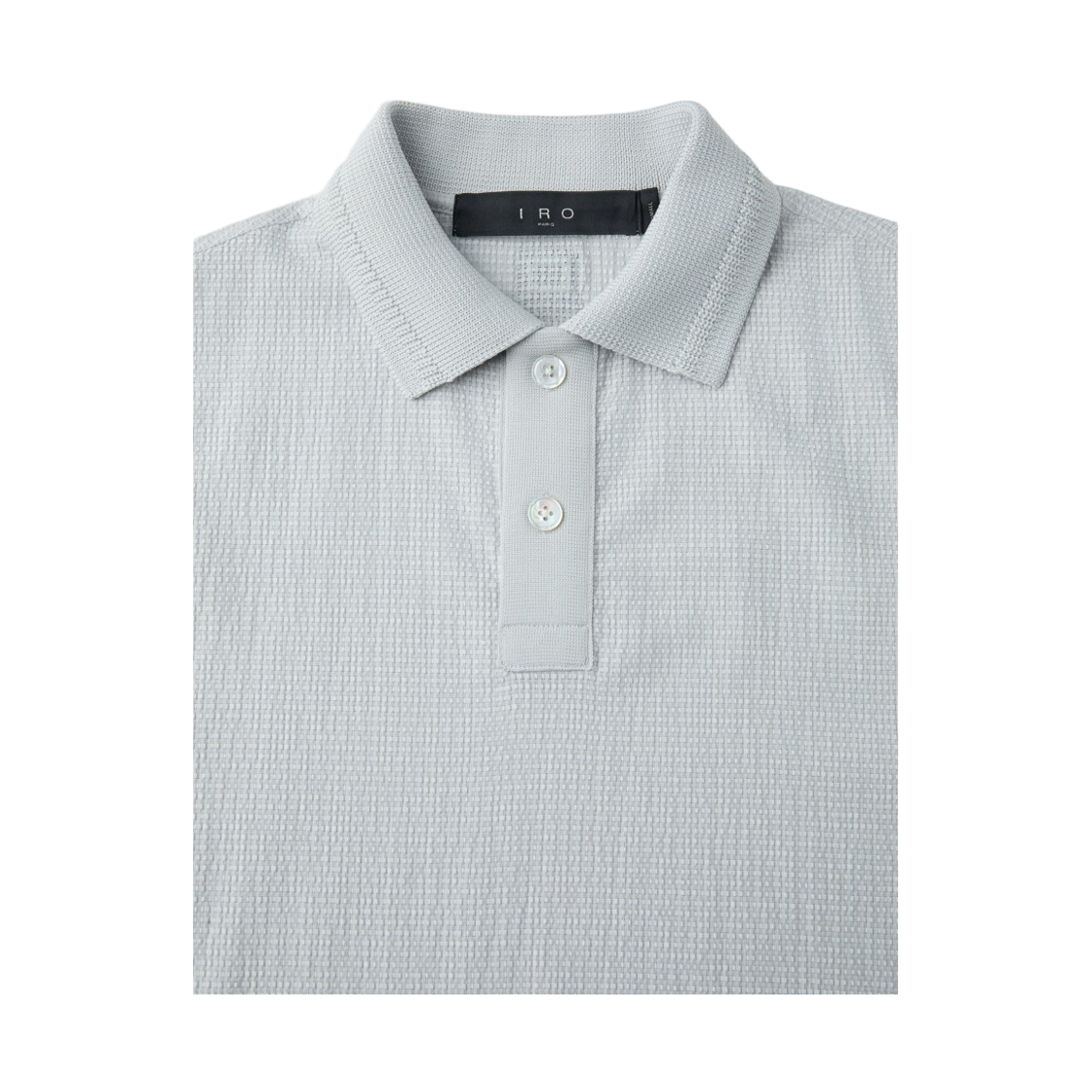 이로 온드라 시어서커 카라 반팔 티셔츠 아이보리(Iro Ondra Seersucker Collar Short-Sleeve T-Shirt Ivory) - 4