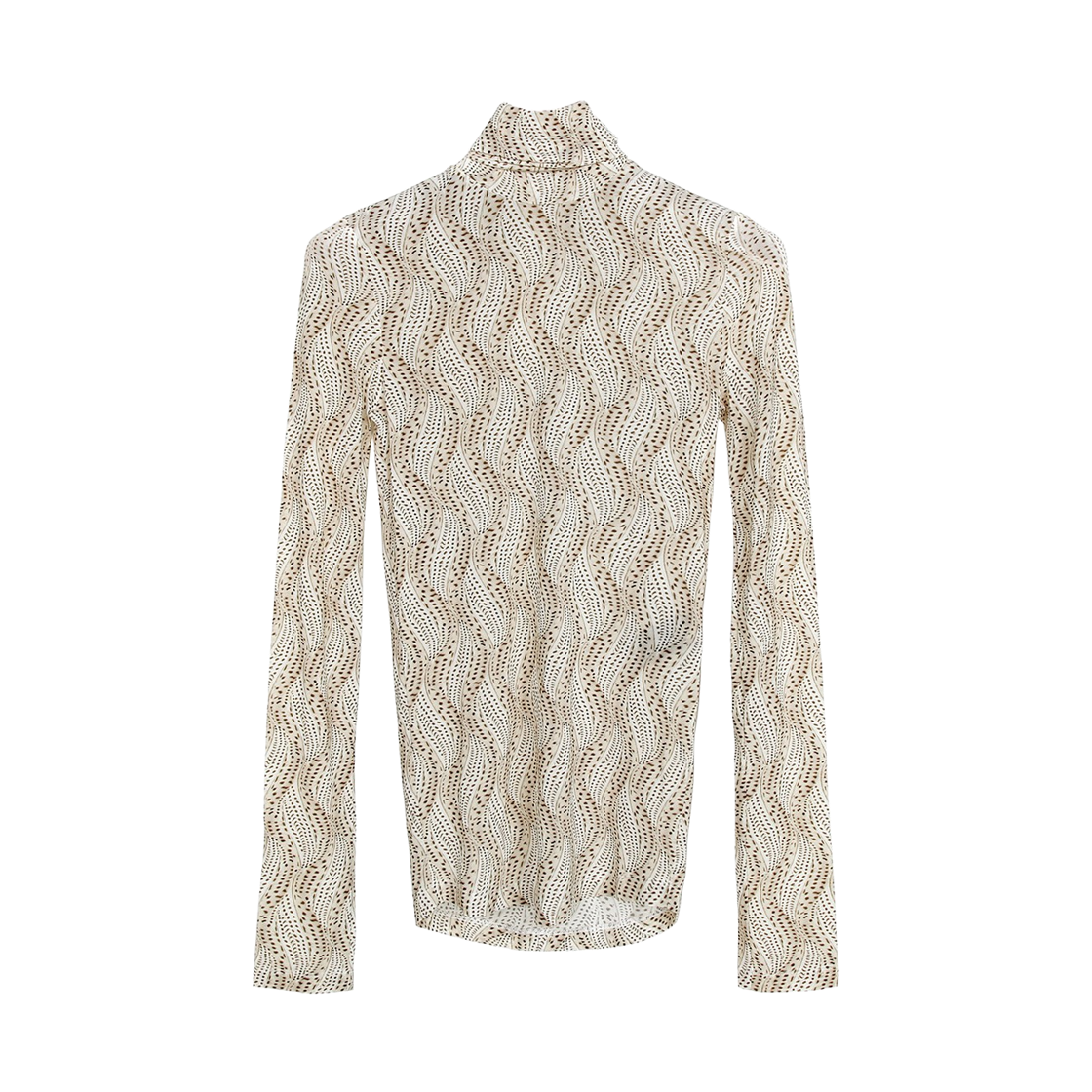 TS0137FA-A4K30I-23EC (W) Isabel Marant Joyela High Neck Long Sleeve T-Shirt Ecru - 23FW