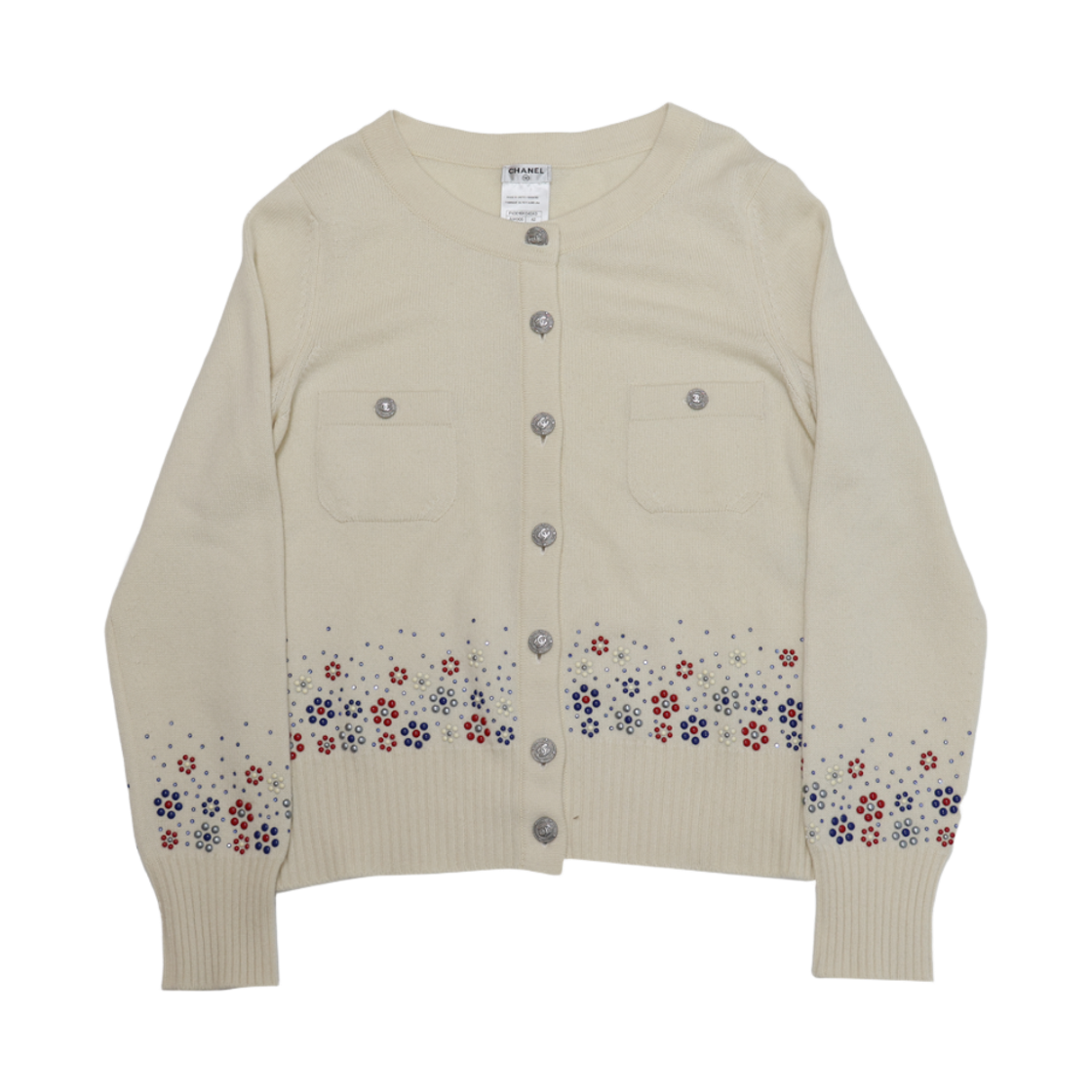 샤넬 P43016 가디건 캐시미어 아이보리(Chanel P43016 Cashmere Cardigan Ivory)